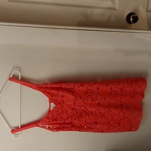 Deesee Lingerie Slip/ Dress/ Lace/ Floral/Pink/ Barbie Core